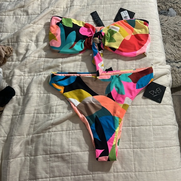 Bright Summer Highwaisted Bikini Set - Picture 2 of 2